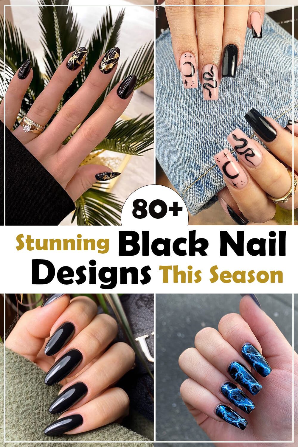 Black Nail Designs