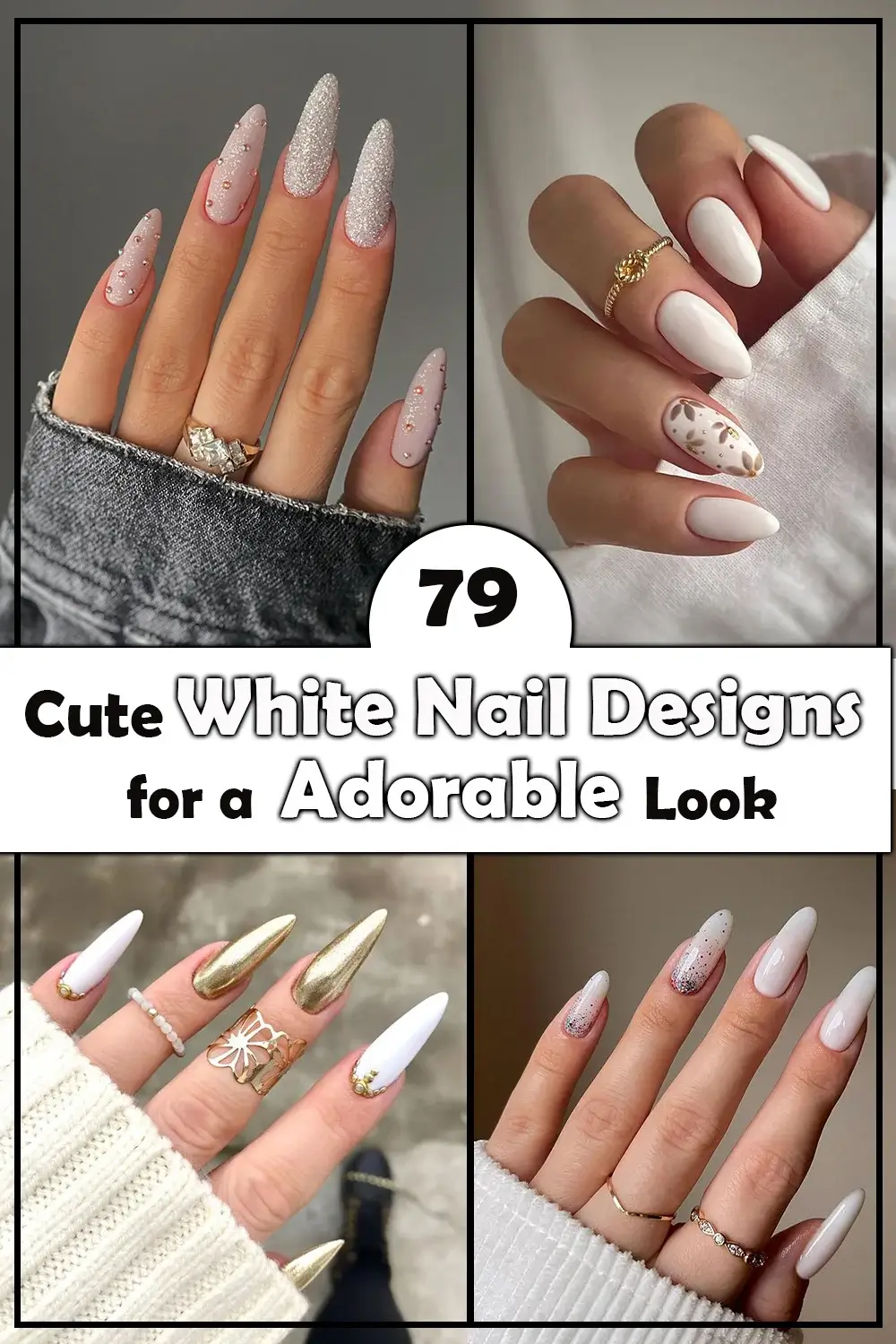 white nail design ideas